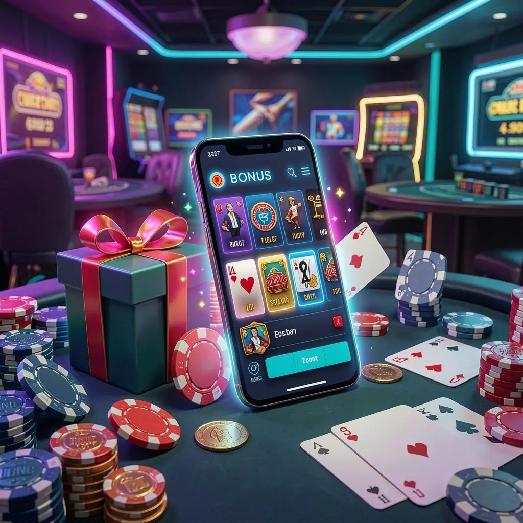 Cena principal de site de cassino moderno com um smartphone de interface brilhante cercado por caixa de presente de bônus, fichas, moedas e cartas de jogo em estilo premium de cassino neon, apresentando a marca VVBR Cena principal de site de cassino moderno com um smartphone de interface brilhante cercado por caixa de presente de bônus, fichas, moedas e cartas de jogo em estilo premium de cassino neon, apresentando a marca VVBR